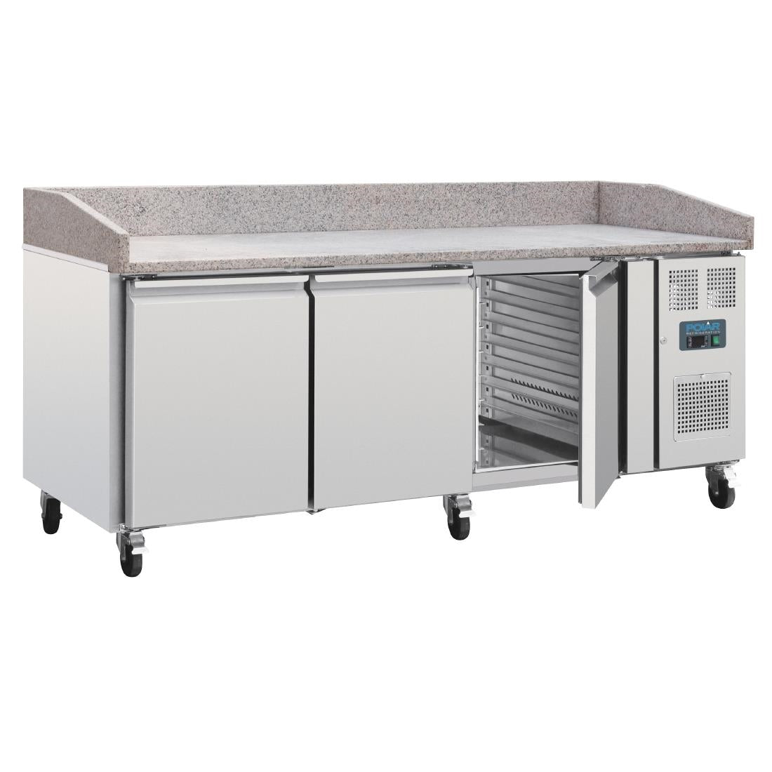 Polar U-Series Bakery Counter Fridge with Granite Top 634Ltr