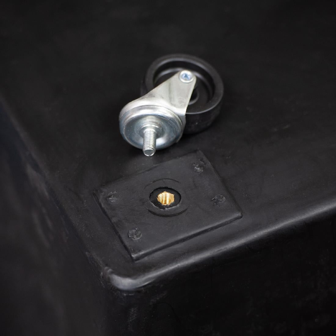 Beaumont Bottle Skip Castors Black Set of 4