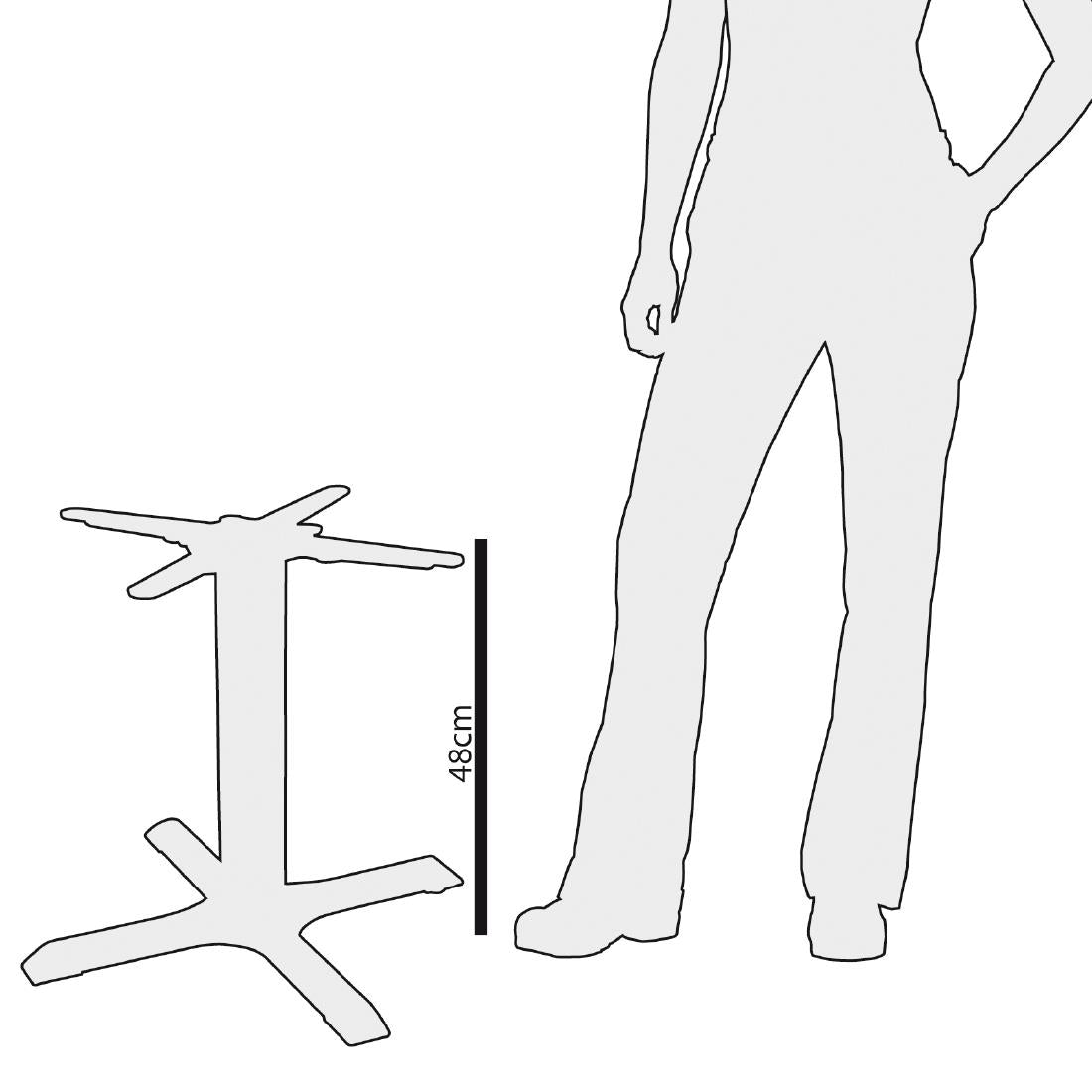 Bolero Cast Iron Coffee Height Table Base