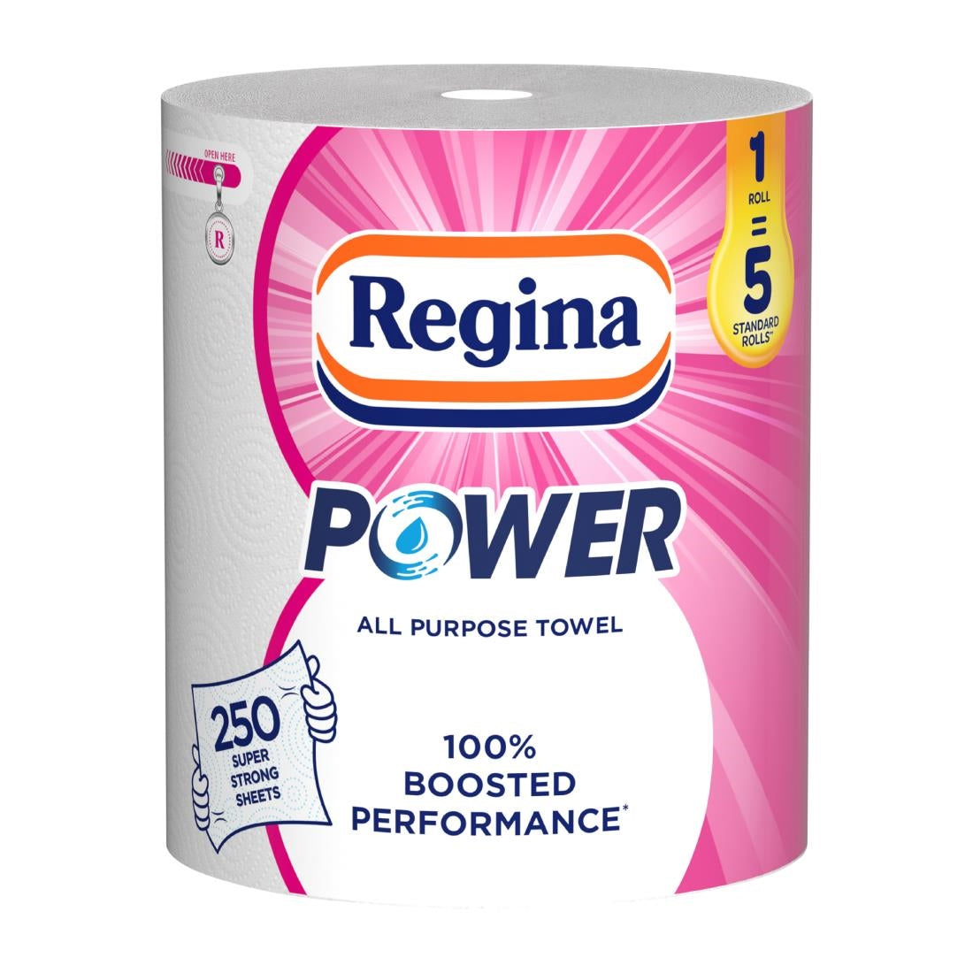 Regina Power All Purpose Kitchen Roll 2Ply (6x1 Rolls Pack)