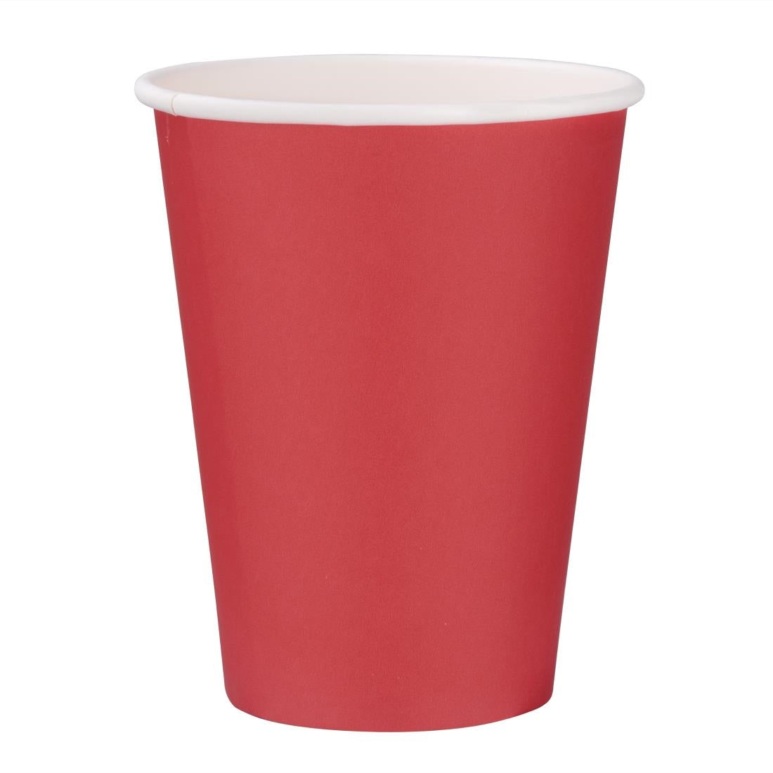 Recyclable Single Wall Takeaway Coffee Cups red