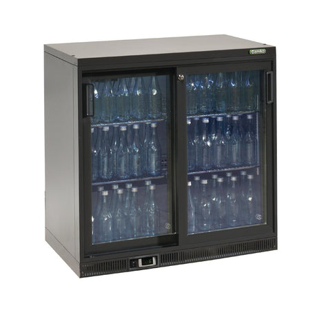sliding door bottle fridge