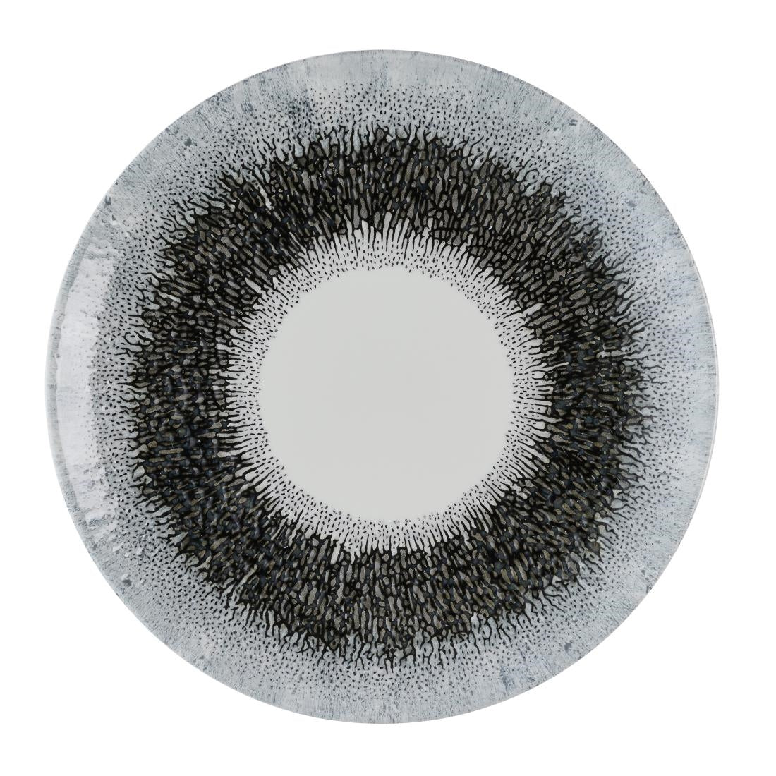 Churchill Studio Prints Fusion Black Evolve Coupe Plates 220mm (12 Pack)