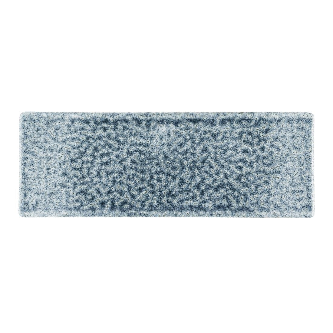 Churchill Raku Topaz Blue Oblong Plates 250 x 90mm (6 Pack)