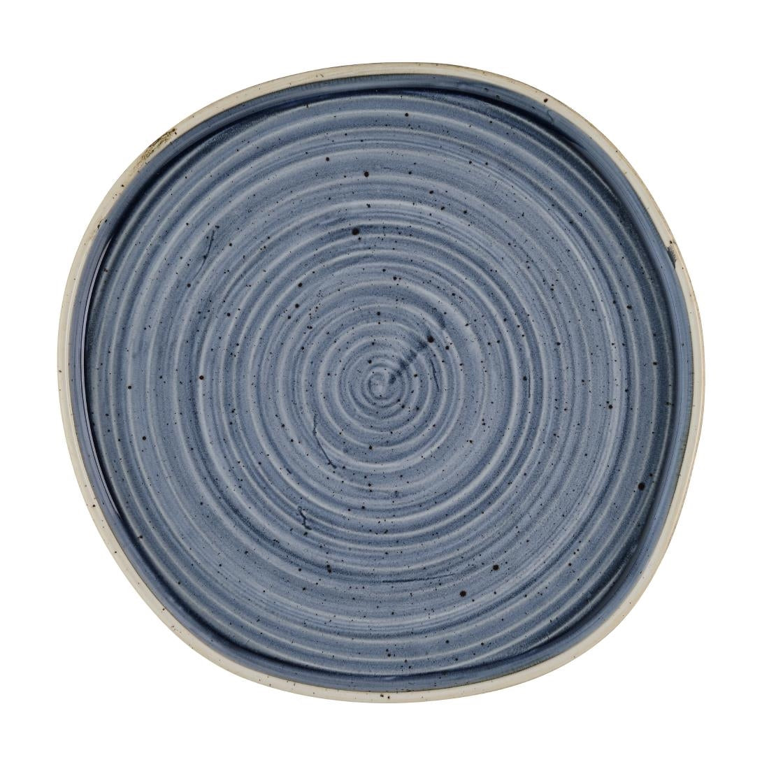 Churchill Stonecast Blueberry Organic Walled Plates 257mm (6 Pack)