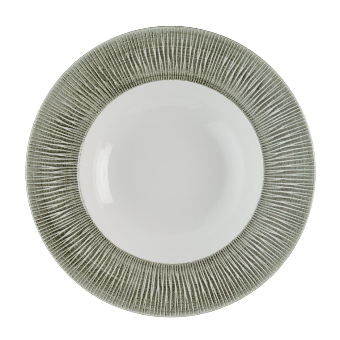 Churchill Bamboo Ceramic Spinwash Alpine Wide Rim Bowls 280mm (12 Pack)