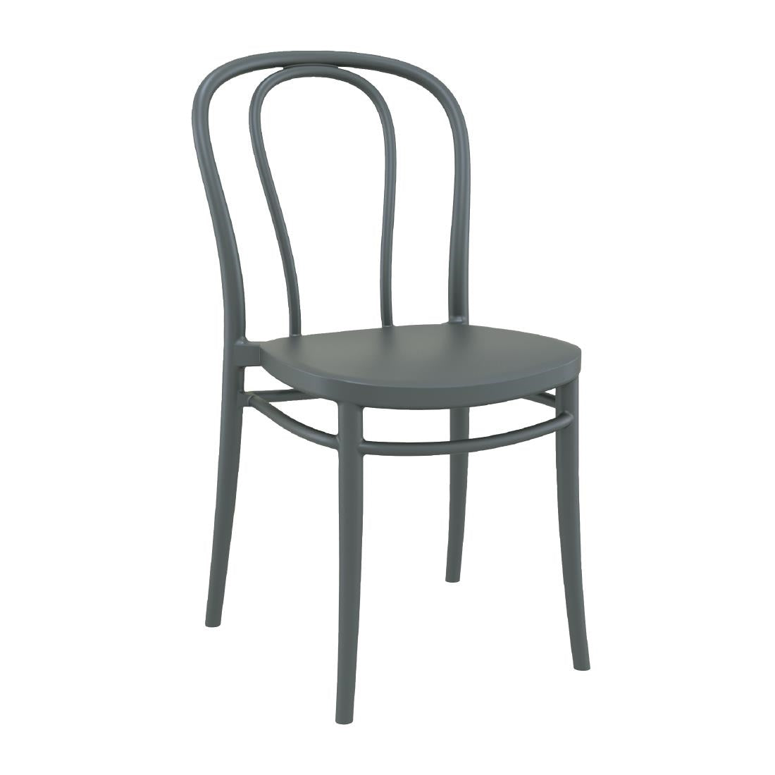 Victor Side Chairs Dark Grey (2 Pack)