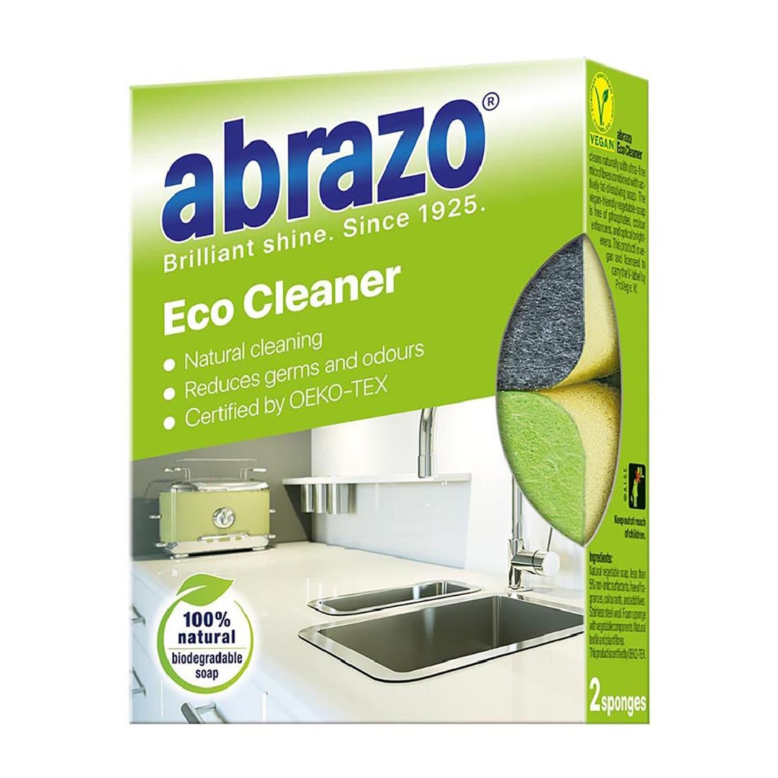 Abrazo Eco Cleaner Sponges (2 Pack)