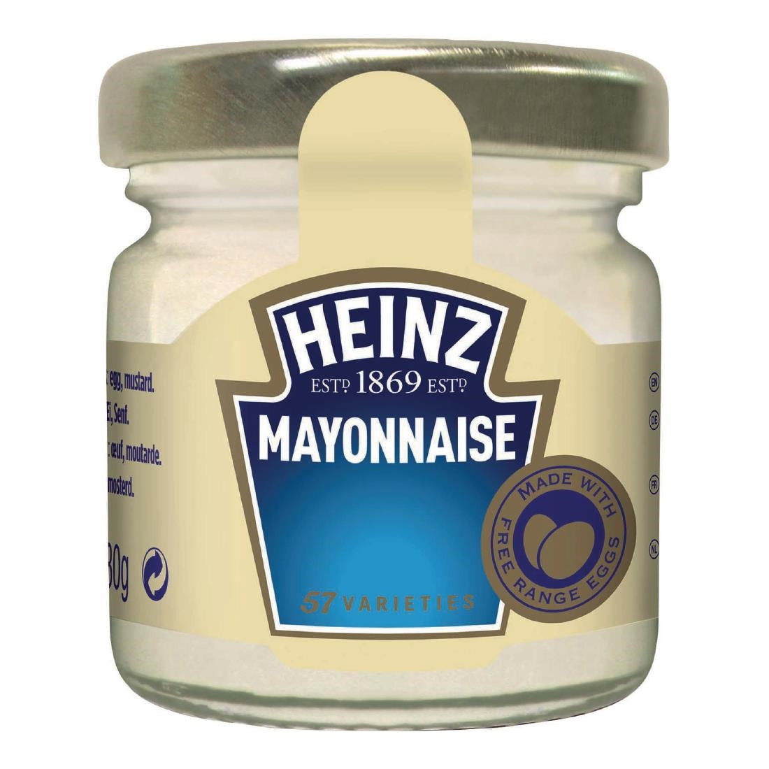 Heinz Mayonnaise Mini Glass Jars 33ml (80 Pack)