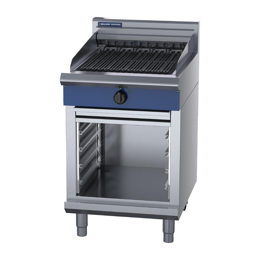 Blue Seal 600mm Electric Chargrill with Cabinet Base UKE594D-C