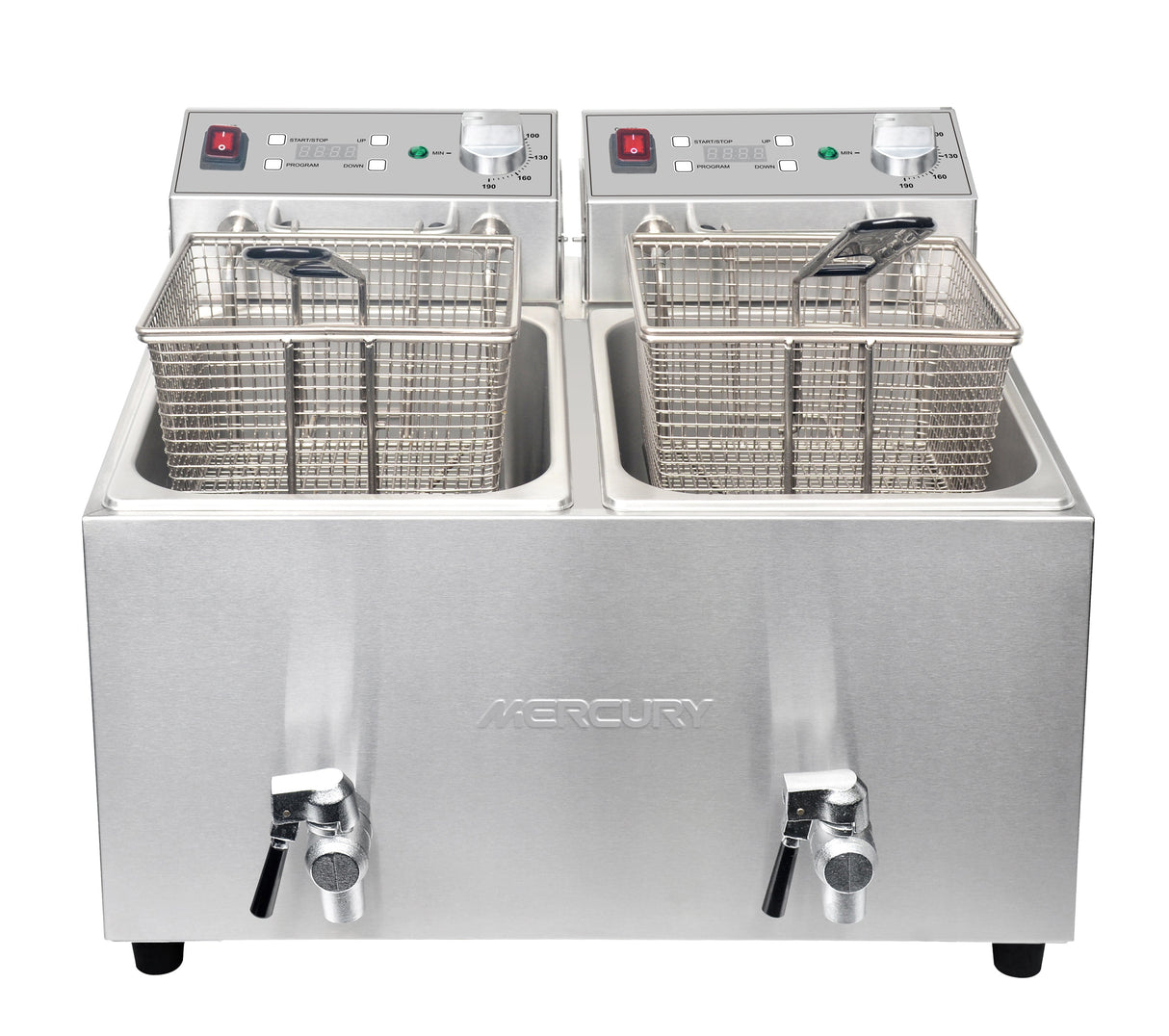 Mercury Twin Tank Countertop Electric Fryer (2x8L)