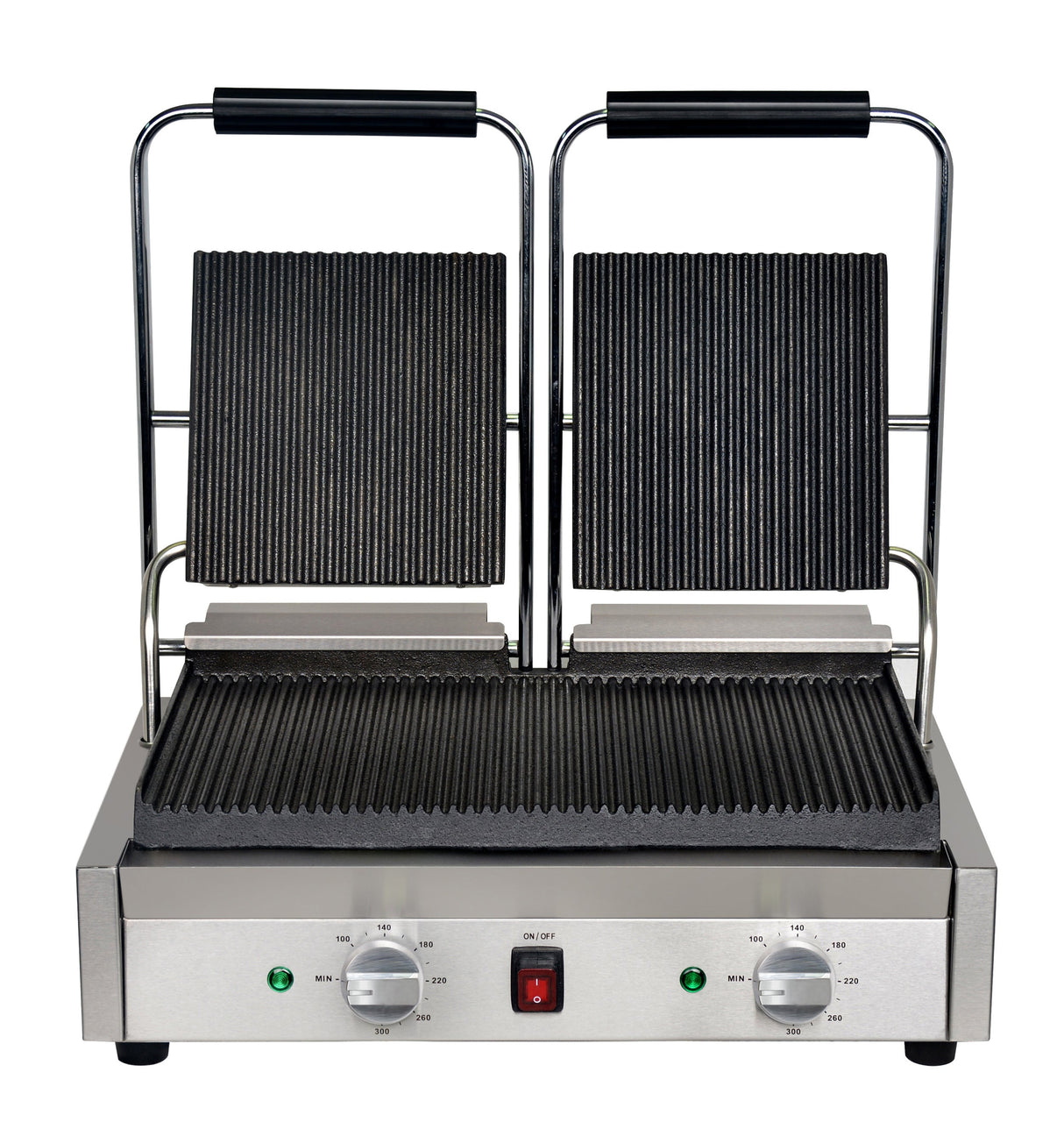 Mercury Double Countertop Ribbed Grill