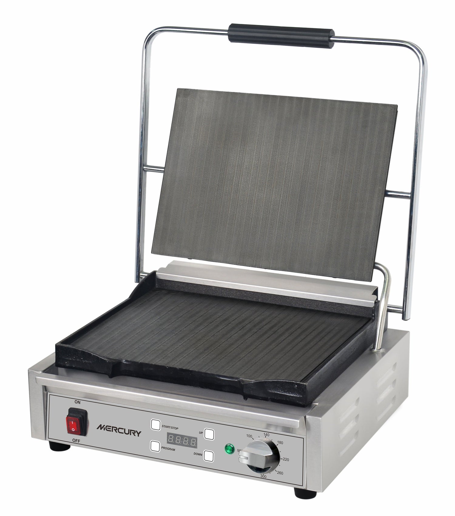 Mercury Single Countertop Flat Grill with Digital Timer