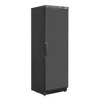 black upright freezer