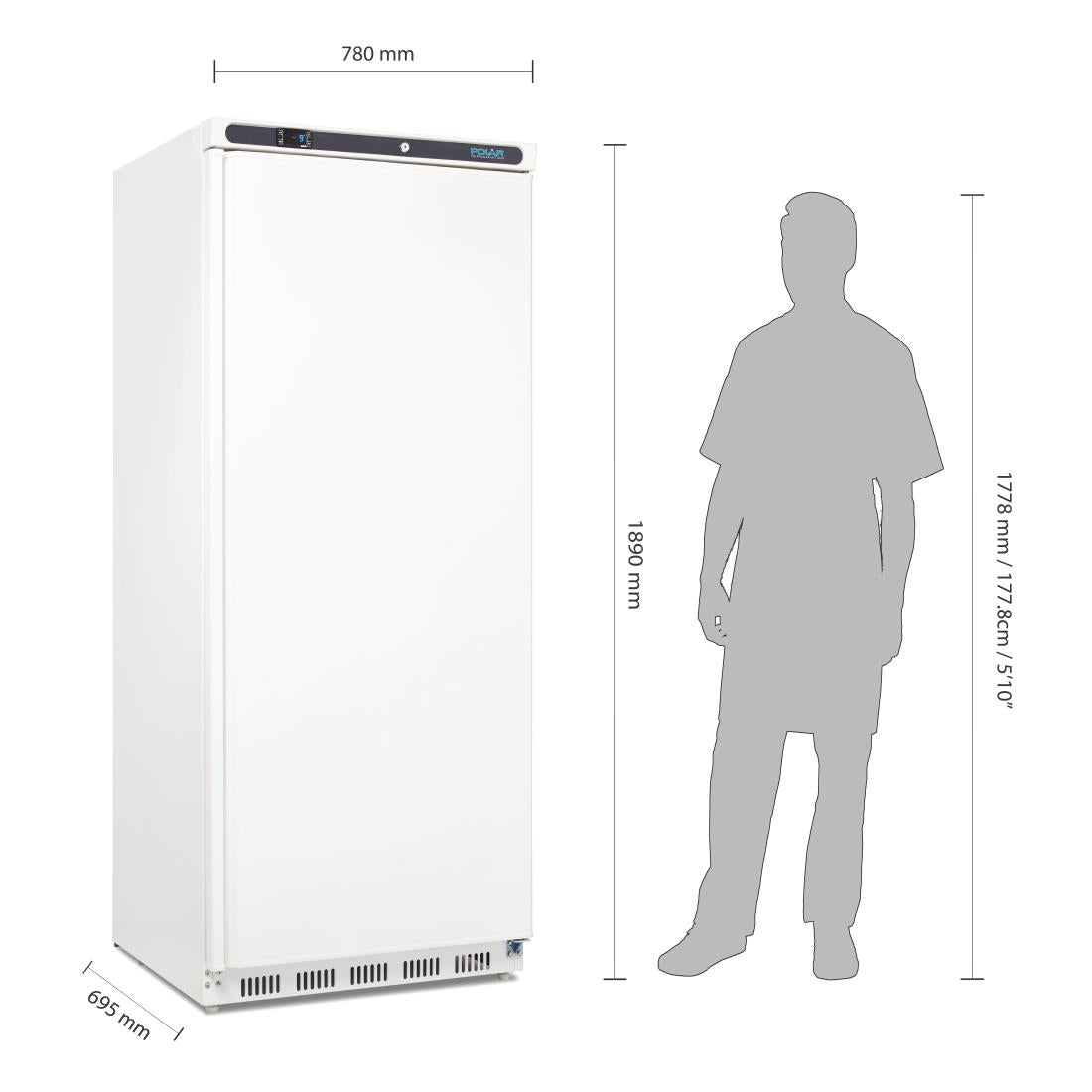 upright freezer white