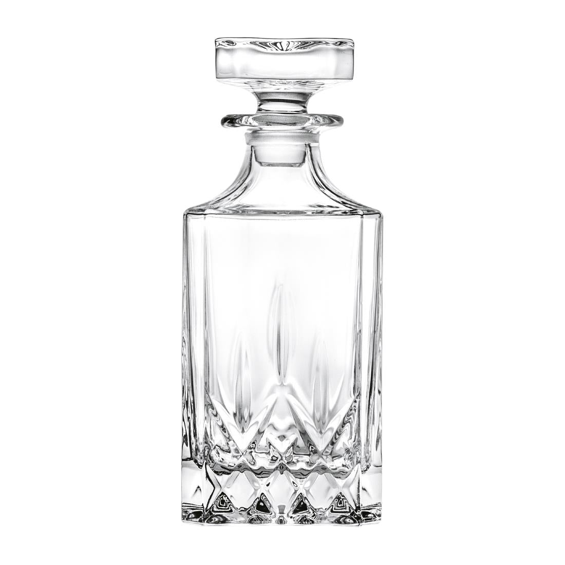 RCR Cristalleria Opera Square Whisky Decanter 750ml (4 Pack)