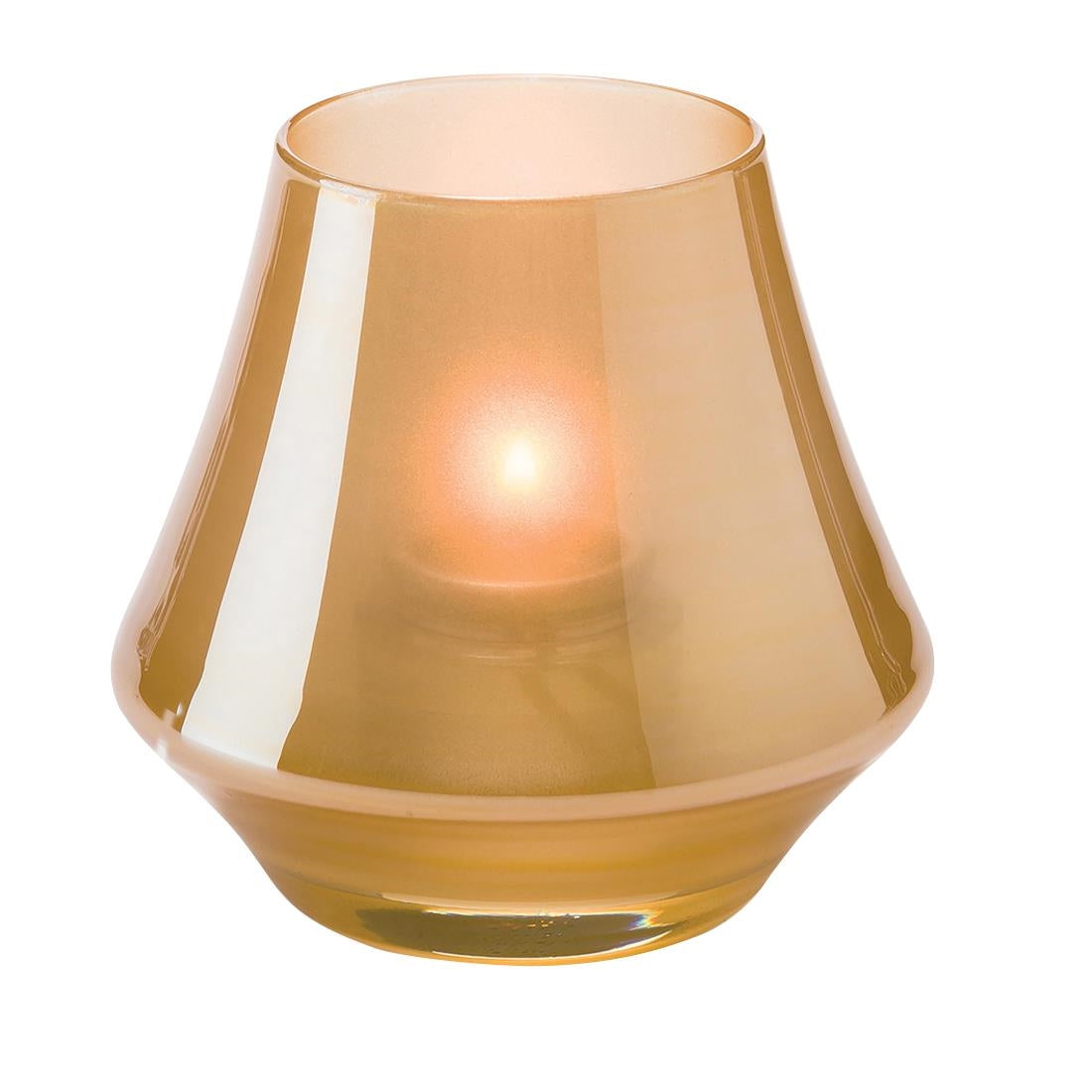 Steelite Chime Glasses Votives Satin Gold 89mm (12 Pack)