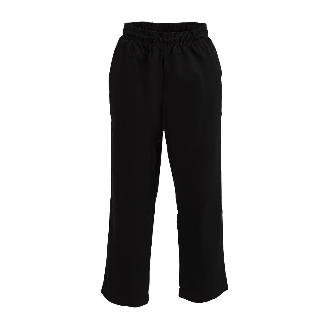 Whites EasyFit Chef Trousers Teflon Black M