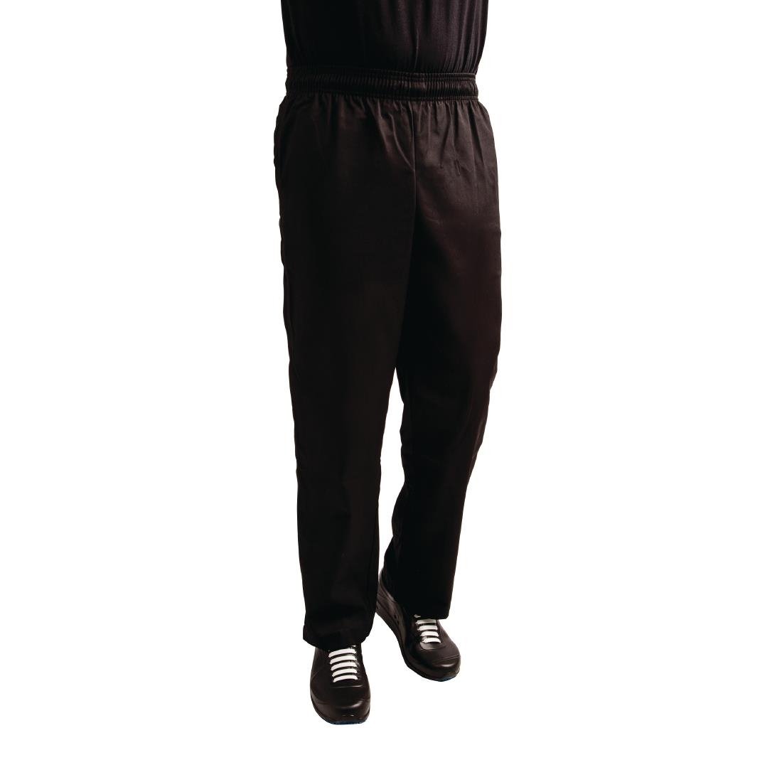Whites EasyFit Chefs Trousers Teflon Black 2XL
