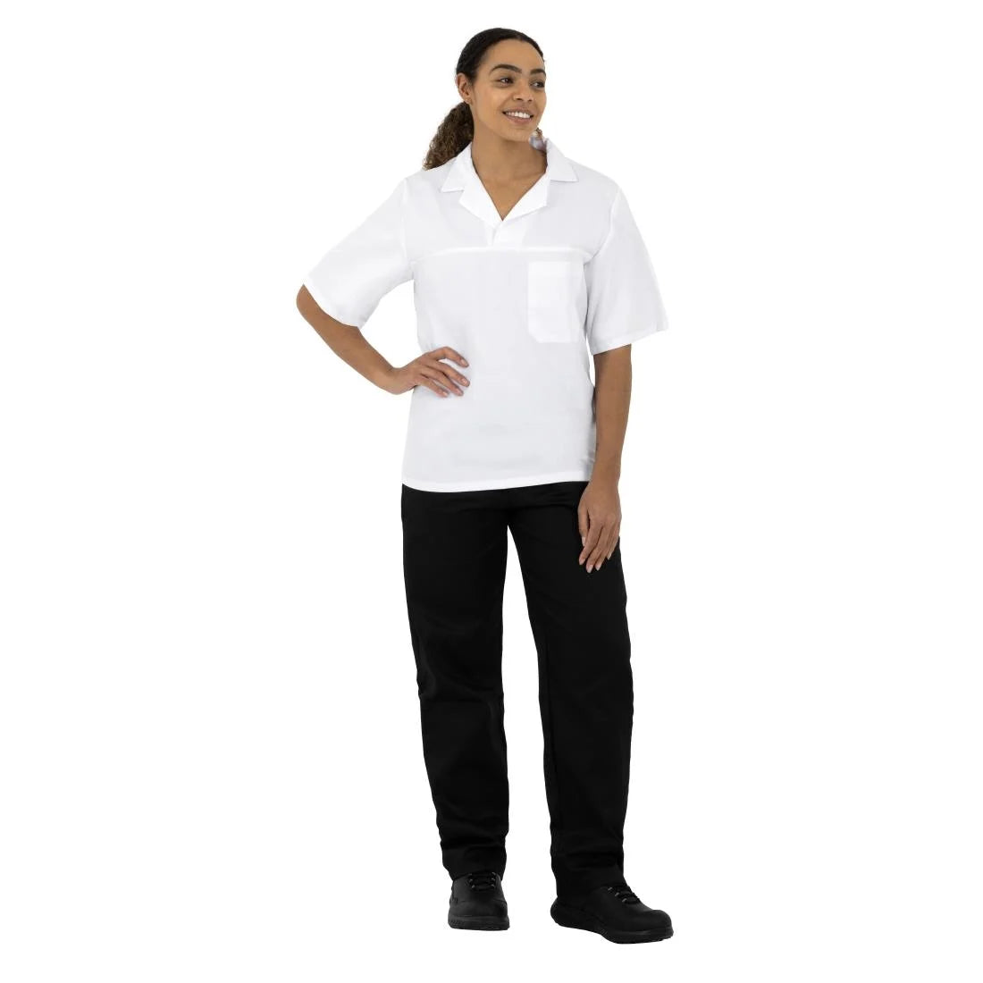 Unisex Bakers Shirt White L