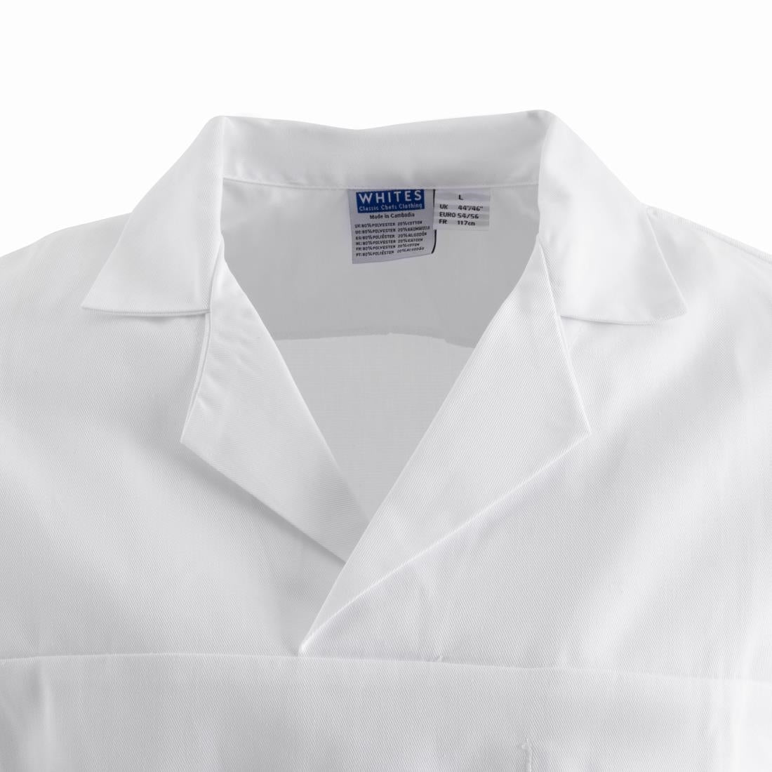 Unisex Bakers Shirt White M
