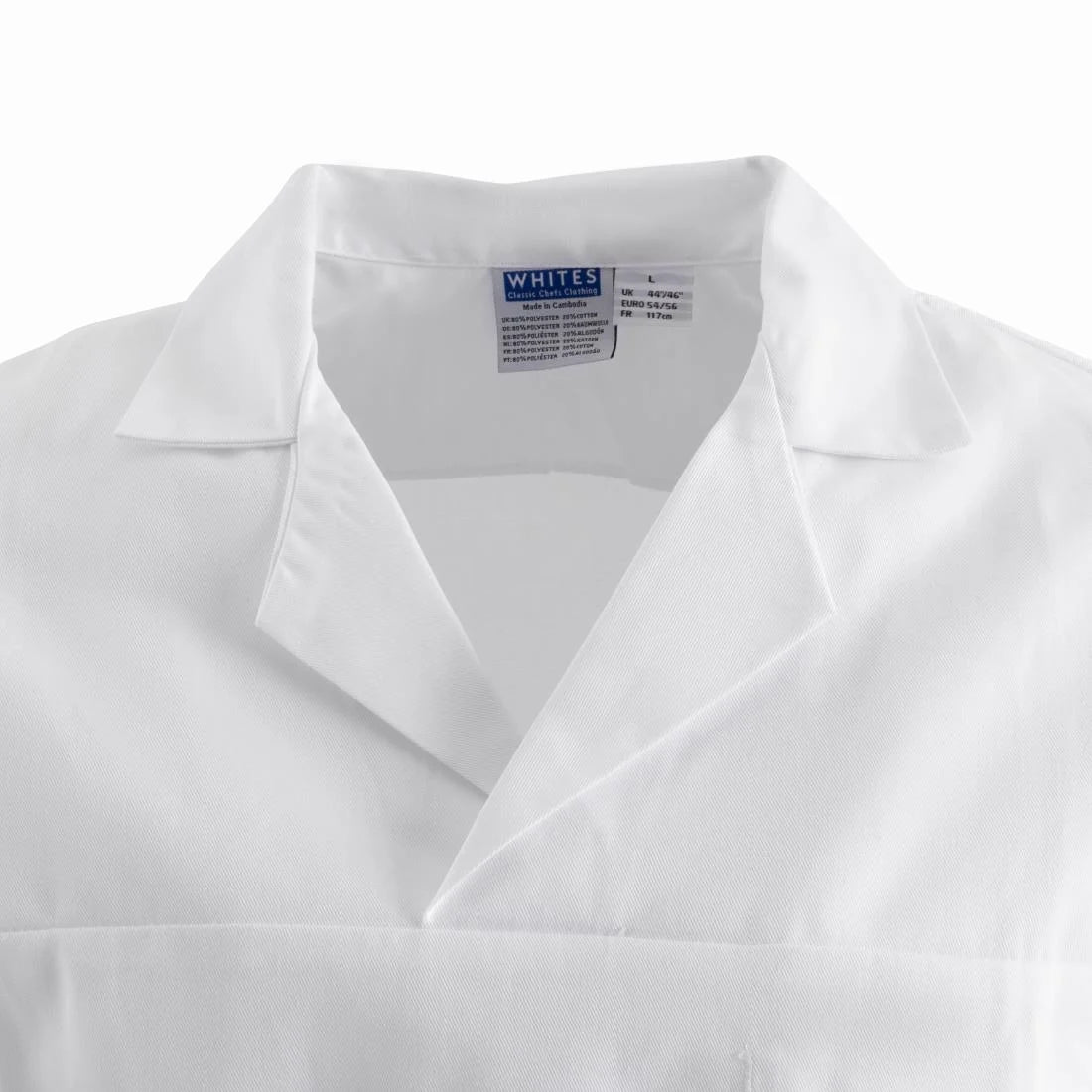 Unisex Bakers Shirt White L