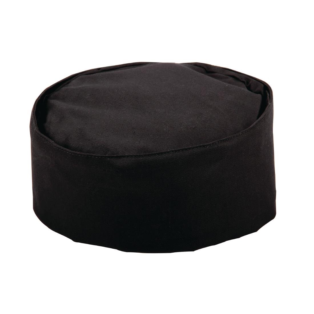 Whites Chef Skull Cap Polycotton Black - XL