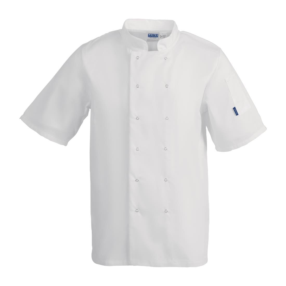 Whites Vegas Unisex Chef Jacket Short Sleeve White XS