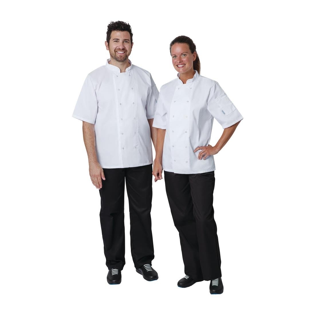 Whites Vegas Unisex Chef Jacket Short Sleeve White 2XL