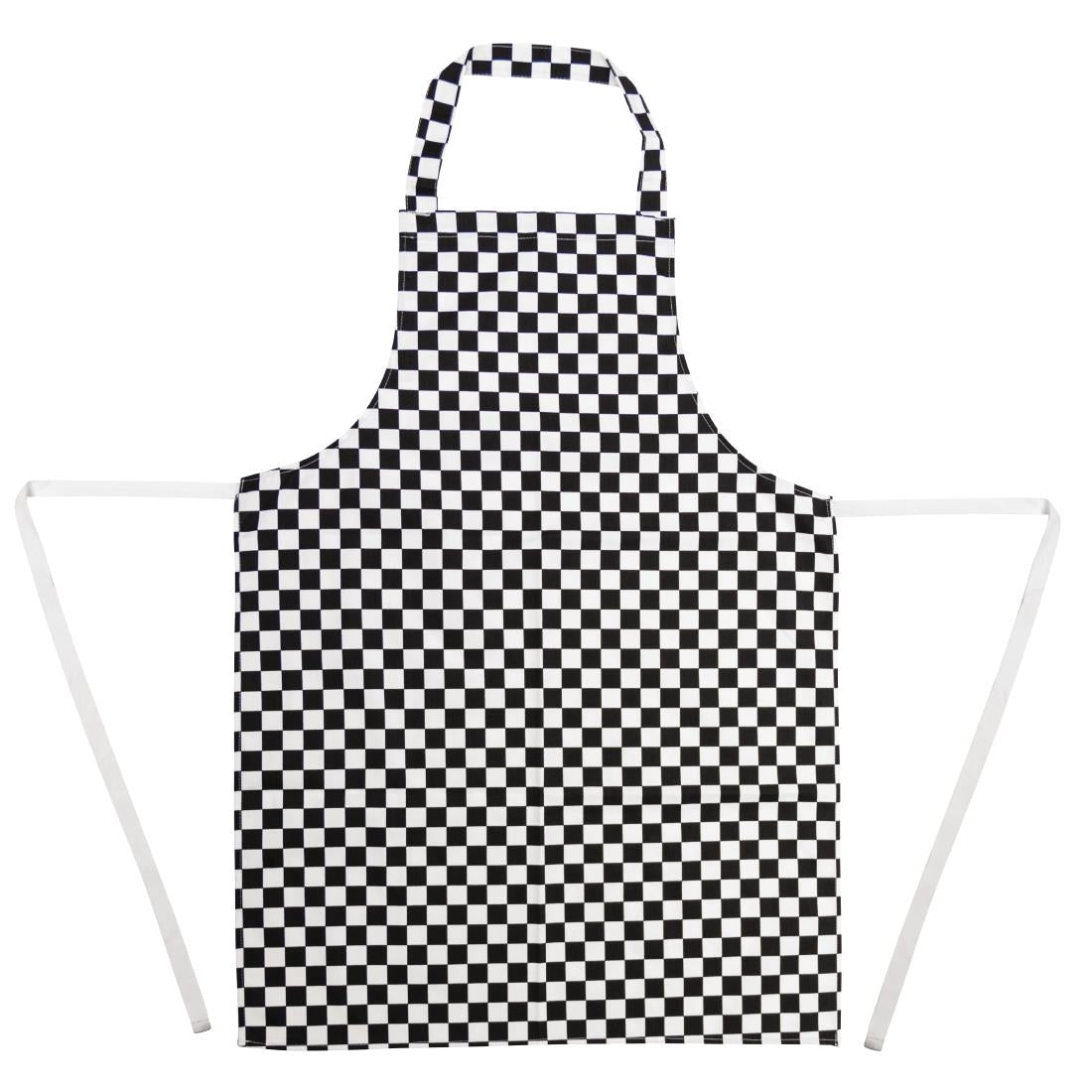 Whites Bib Apron Black & White Check