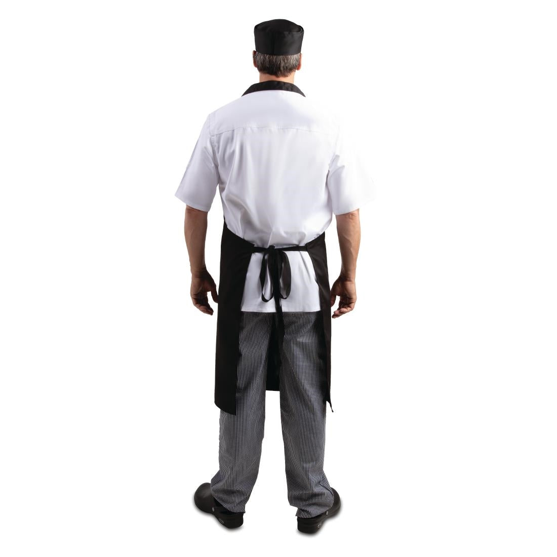 Whites Bib Aprons Black (5 Pack)