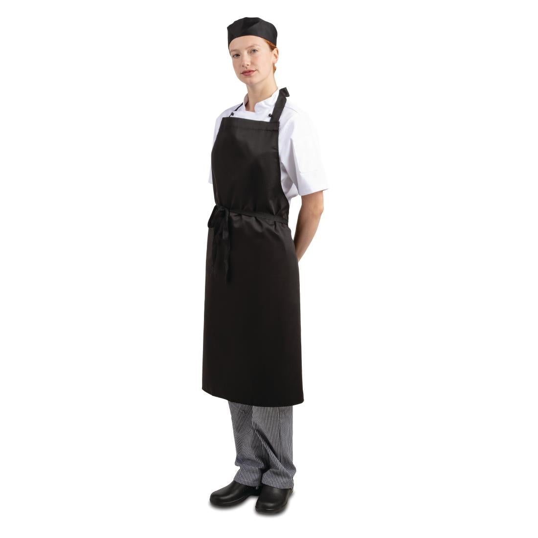 Whites Bib Aprons Black (5 Pack)