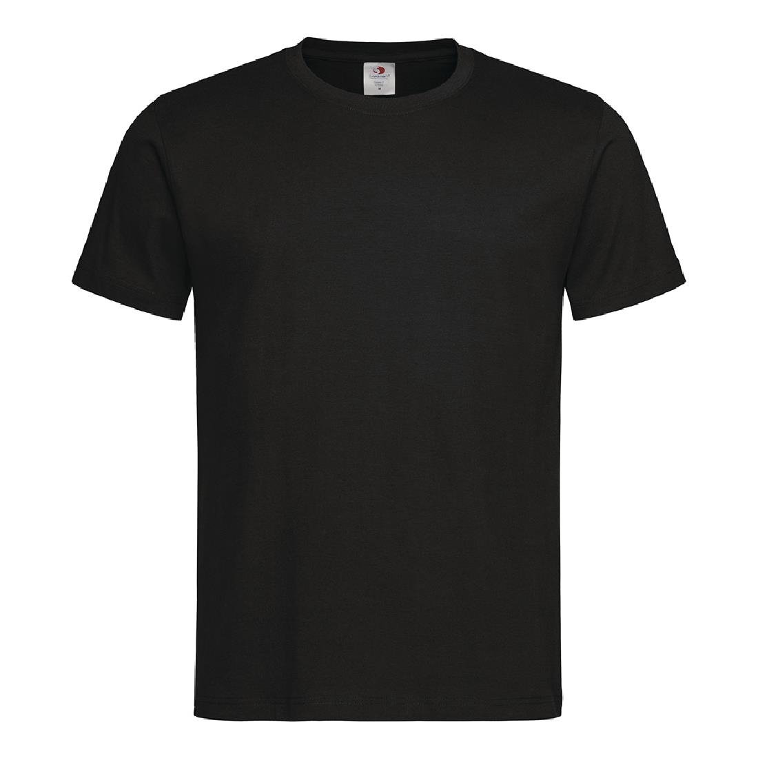 Nisbets Essentials T-Shirts Black Large (2 Pack)