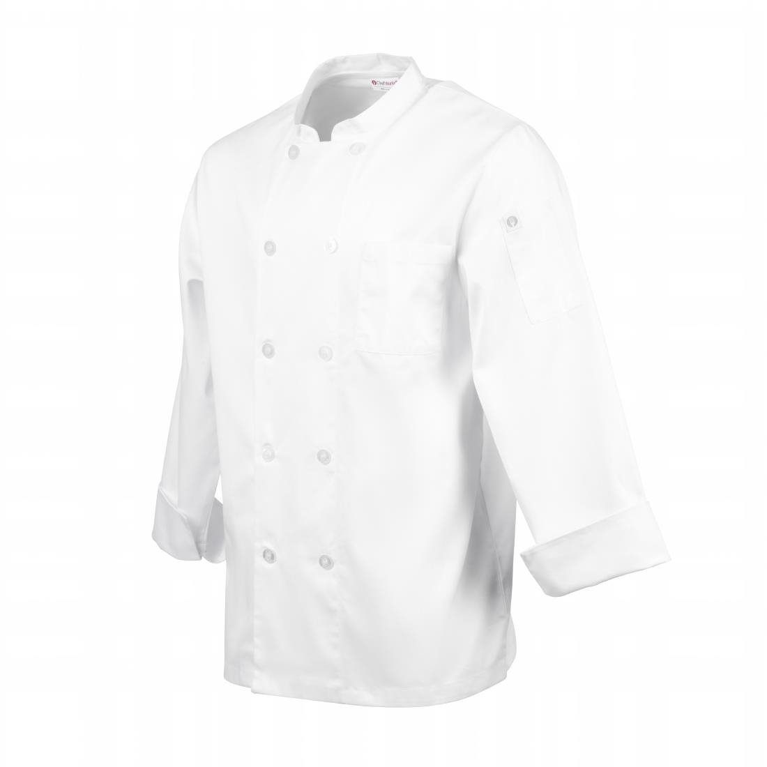 Chef Works Le Mans Unisex Chef Jacket White M
