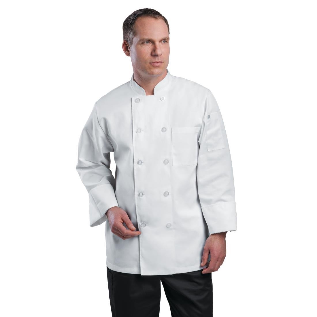 Chef Works Le Mans Unisex Chef Jacket White M