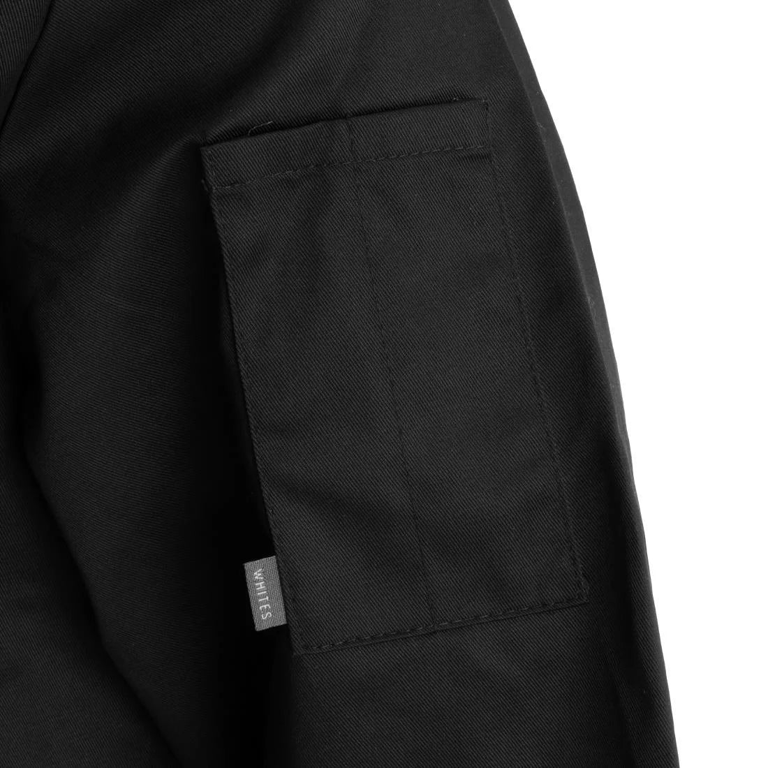 Whites Vegas Unisex Chef Jacket Long Sleeve Black M