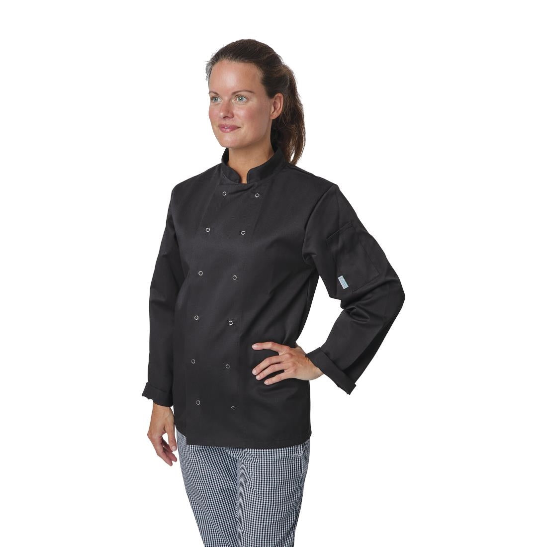 Whites Vegas Unisex Chef Jacket Long Sleeve Black XL