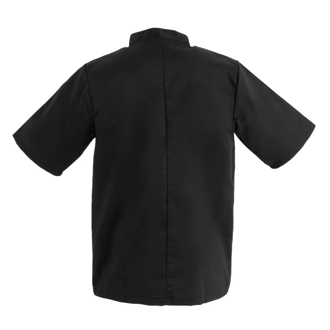 Whites Vegas Unisex Chef Jacket Short Sleeve Black XS