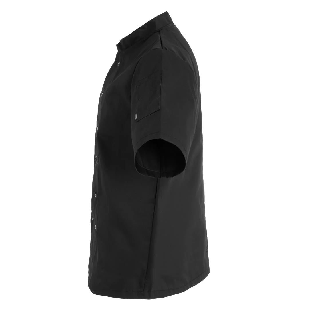 Whites Vegas Unisex Chef Jacket Short Sleeve Black M