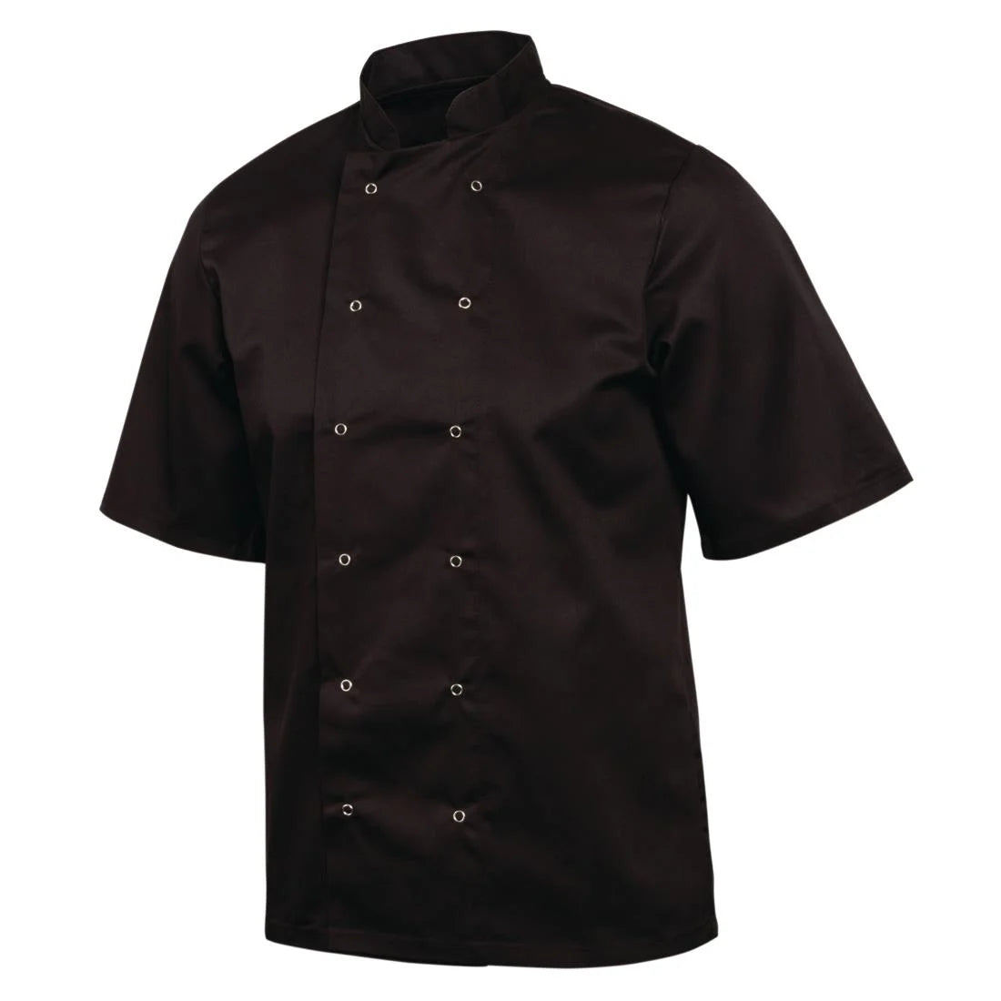 Whites Vegas Unisex Chef Jackets Black L (5 Pack)