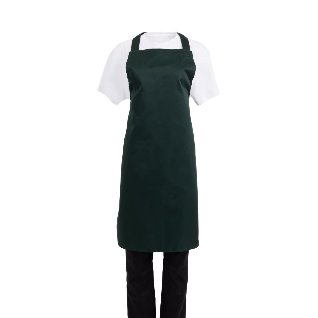 Whites Bib Apron Bottle Green