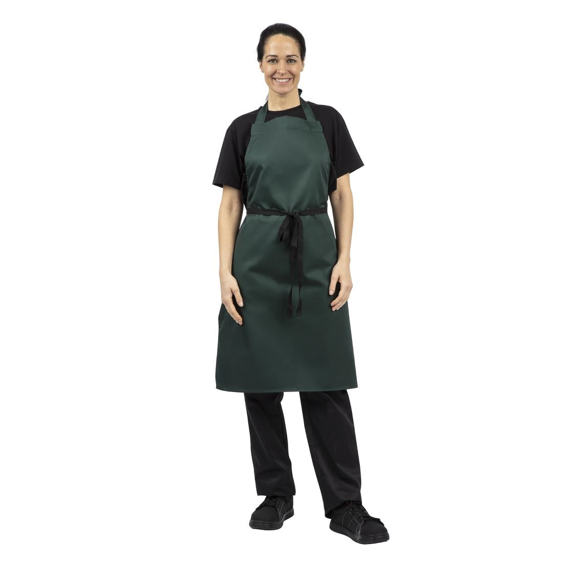Whites Bib Apron Bottle Green
