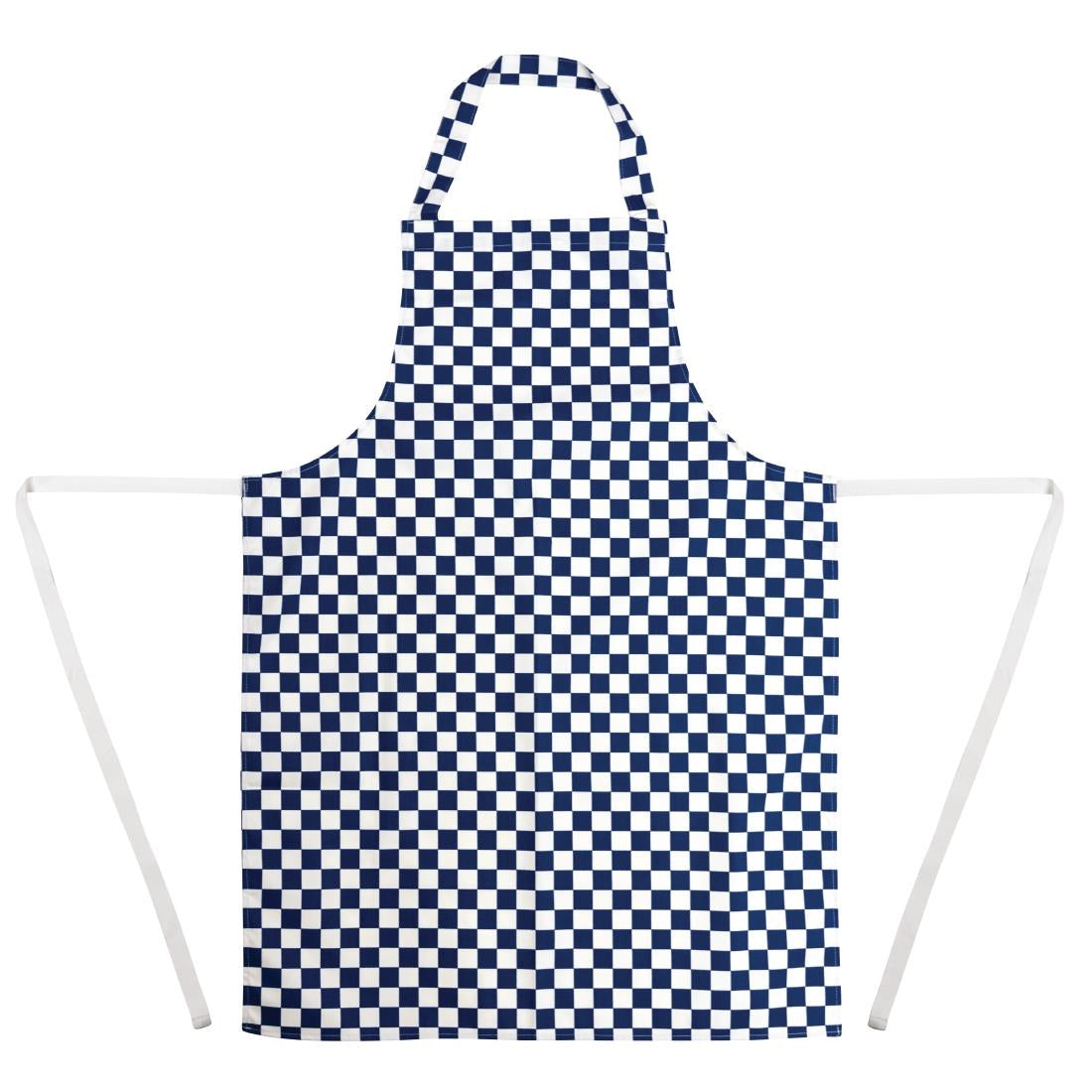 Whites Bib Apron Blue/White Check