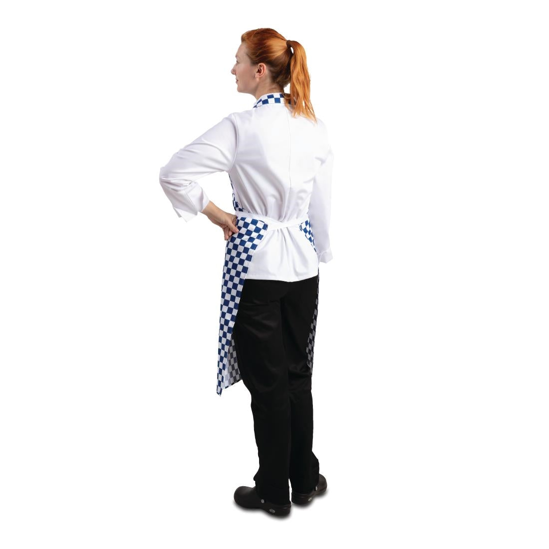 Whites Bib Apron Blue/White Check