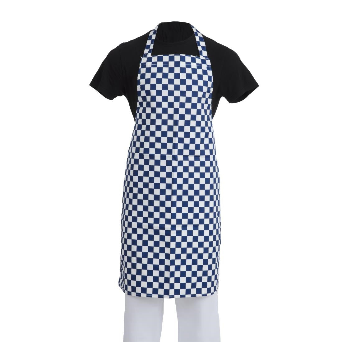 Whites Bib Apron Blue/White Check