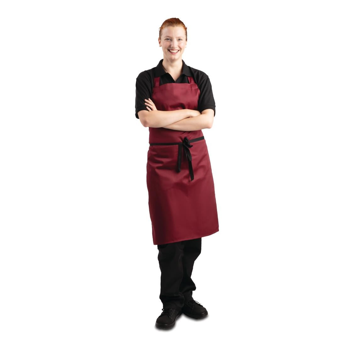 Whites Bib Apron Burgundy