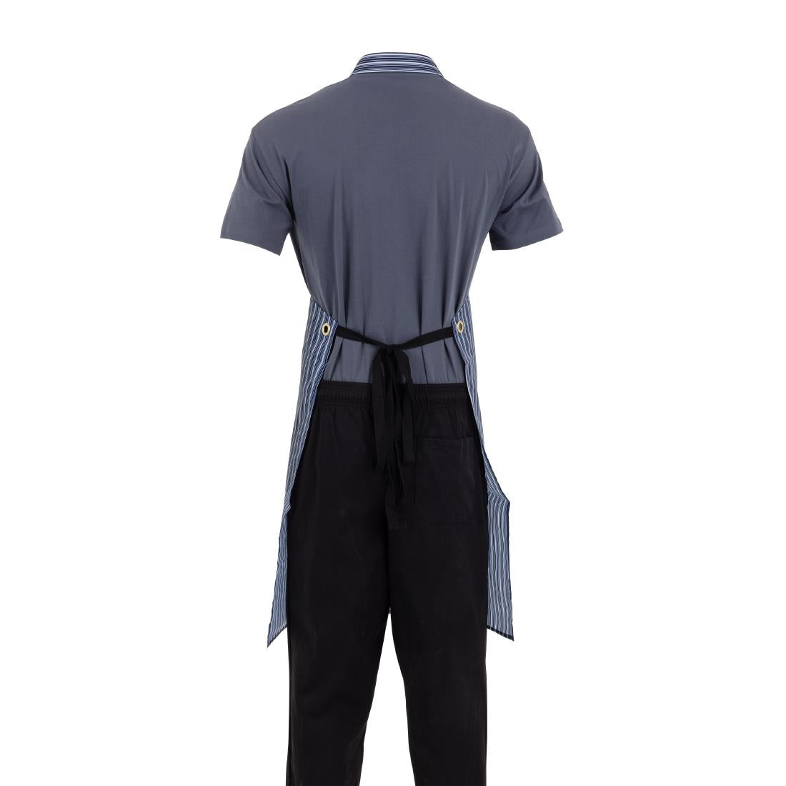 Whites Water Resistant Bib Apron Blue/White