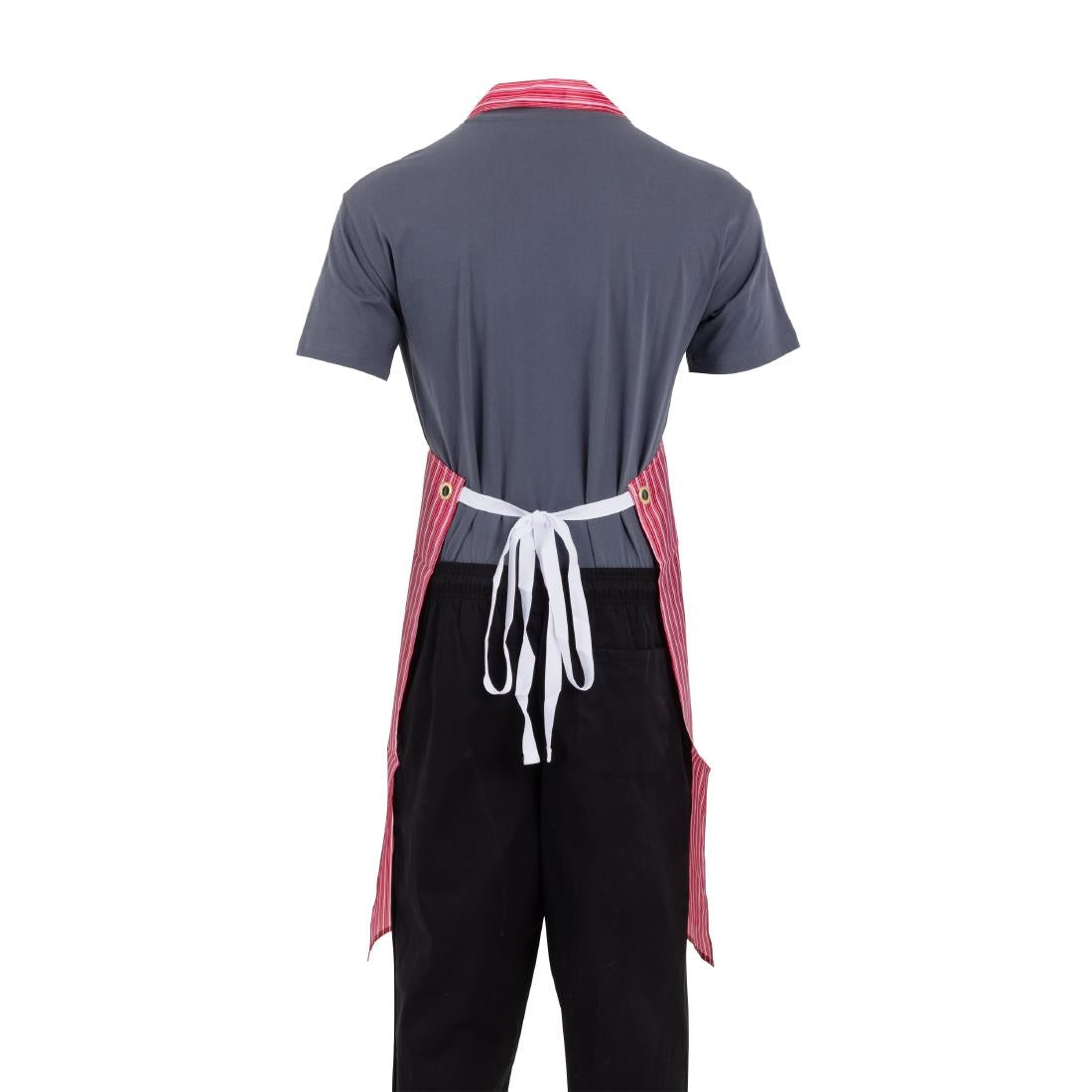 Whites Water Resistant Bib Apron Red/White