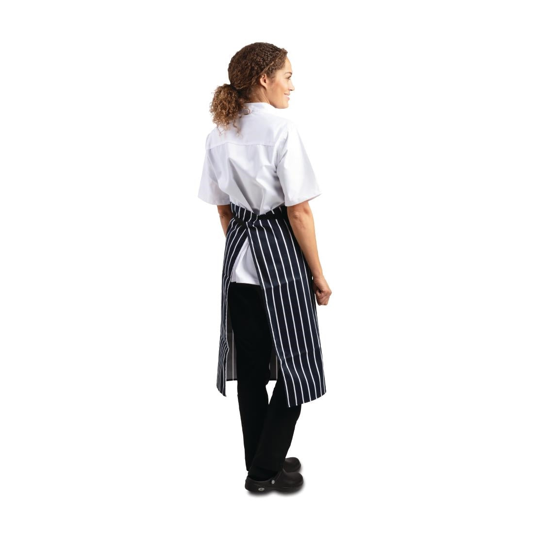 Whites Butchers Stripe Bistro Apron Blue/White