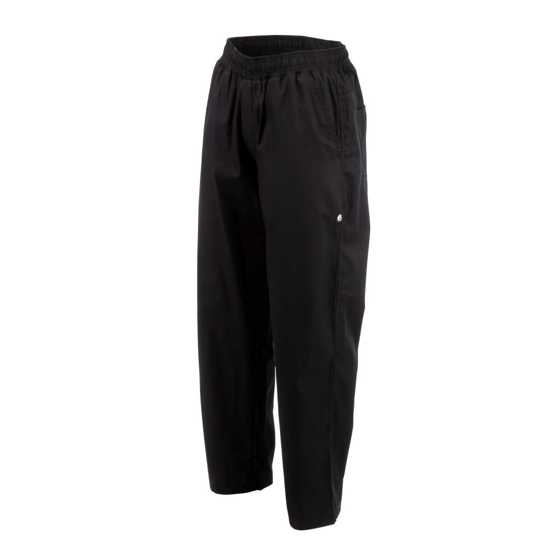 Chef Works Unisex Better Built Baggy Chefs Trousers Black S